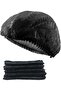 Disposable Hair Net Cap Black – Non Woven Clip Cap, Nurse Cap, Bouffant Style Medical Hair Net, 100 Pcs