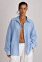Women's Oversize Linen Shirt – Lightweight Textured Summer Comfortable Fit for Beach & Casual Chic