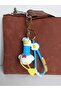 Duck Figured Silicone Keychain Bag Charm with Extended Neck - 2