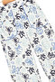 Girls' Blue Floral Pattern Pants Casual Pocket Colorful Piping Thin Fabric Summer Kids' Trousers - 5