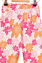 Girls' Floral Patterned Trousers with Pocket Piping Thin Fabric Summer Comfortable Colorful Children's Pants - 6