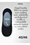 3 Pack Black, Bamboo Men's Ballerina Black Socks Seamless Invisible Slider Heel Silicone Premium - 2