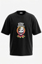 Anonymous Mask Design Back Printed Cotton Black Oversize T-Shirt