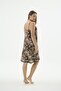 Women's Thin Strap Lace Floral Pattern Short Nightgown Relaxed Cut Home Wear C9T8N371 - 4