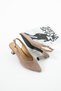 Flow Women's Buckle Detailed Genuine Leather Short Heeled Shoes Mink Suede - 4