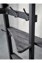 Stone Grey Corner Coat Rack – 180cm Modern Minimalist Hall Tree with Shelves, Space-Saving Entryway Organizer - 2