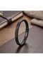 Brown and Black Leather Braided and Steel Men's Bracelet - 21 cm - 3