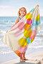 Abstract Colorful Beach Towel - Pastel Tropical Geometric Pool Sea Bath Quick Dry Seaside Cover-Up