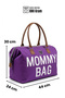 Tr Mother Care Baby Bag Mother Bag Backpack Purple - 8