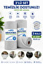 3 Pieces of 20 Rolls Gray Color Microfiber Cleaning Cloth 25X25 cm Stain-Resistant Odor-Free Use Without Pulling Apart