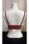 Women's Unpadded Drawstring Soft Bralet Bra-Bordo - 3