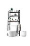 Space Saving Over Toilet Storage Rack Bathroom Shelving Unit With 3 Large Tiers Side Hooks Laundry Organizer