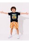 Boys' Retro Car Printed Summer T-Shirt Shorts Set 3-10 Years - 2