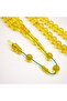 American Cast Rosary "First Grade" 41 Beads 13mm Translucent Yellow Prayer Beads 68.5g Tasbih - 2