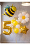 Bee and Daisy Concept Age Balloon Set Bee and Daisy Theme Party Birthday Party Balloon Set