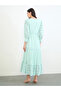 Green Broderie Detail Lace Insert Maxi Dress - 5