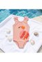 Girls' 3D Pink Flamingo Ribbon Detail Swimsuit Ages 3-7 - Buy 1 Size Large - 3