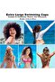 Extra Large Swim Cap for Braids and Dreadlocks, Waterproof Silicone Swimming Caps for Long Hair, Weaves, Extensions - 6