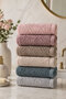 6-Piece Hand and Face Towel Set Partial Velvet Velvet Collection - 2