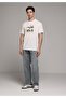Loose Relaxed Fit Men's Green Cast Denim Jean Trousers - 3