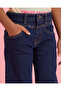 Girls Blue Straight Fit With Studs Jeans - 4