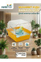 Yellow Bath Tub and Yellow Double Water Bowl 200ml for Lovebirds Canaries Finches Etc Birds - 4