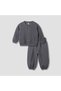 Textured Button Through Jacket and Jogger Set