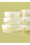 9 Piece Borosilicate Glass Food Container Set - Airtight Lids - Rectangle + Square + Round - 5