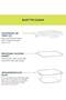 Klip-N-Store Square Glass Storage Container With Air Tight Lid Food Storage Container Microwave Safe Container 520 ml - 3