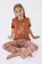 Premium Girls' Cool Summer Comfortable Fit 100% Cotton Short Sleeve Family Pajama Set