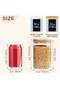 3-Piece Set of Square Glass Storage Jars with Wooden Lids, 1100ML/37OZ Airtight Food Containers - 2