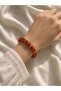 Gold Detailed Colorful Acrylic Bone Bracelet - 2