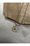 Openable Vintage Steel Necklace with Gold Cover - 2