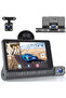 One year DVR Dash Cam 3 lens 1080 P with screen 3.16”