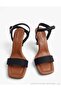 Goblet Heel Orthopedic Soft Sole Ankle Strap Blunt Toe Heeled Women's Shoes - 5