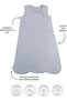 - Organic Bamboo Sleeping Bag - Grey - 2