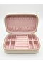 Portable Set of 2 Small and Large Jewelry Organizers with Mirror and Earring Compartment - 4