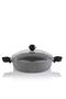 Granite Karnıyarık Pot 26 cm and Altabi Stainless Steel Rice Strainer 18 cm - 3