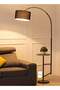 With Shelf Nordic Modern Iron Atmosphere Standing Floor Lamp LED Three-Tone Lighting With Coffee Tray - 2
