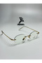 Women's Oval Blue Light Protection Screen Glasses with Crystal Detail - 5