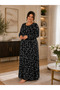 Women's Dress - Comfortable Fit - Plus Size - Patterned - Oversized - Viscose - 2