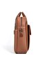 Large Size 17.3 Inch Handheld Shoulder Laptop-Briefcase Bag with Shoulder Strap, Brown - 4