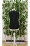 Women's sleeveless v neck colorblock import crepe blouse - 8