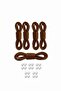 90 cm Metal Clip-On Elastic Laces |   5 Pairs