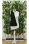 Women's sleeveless v neck colorblock import crepe blouse - 6