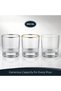 Short Tumbler Glasses Set of 3, 300ml Clear Drinking Glass Cups, Double Old Fashioned Style Tumblers for Water, Juice, Soft Drinks & Mocktails, Made in Turkey (Clear) - 5