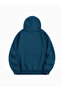 Unisex Design Solid Color Hooded Soft Textured 3 Thread Oversize Combed Cotton Sweatshirt - 2