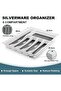49-Piece Silverware Set with Organizer, Heavy Duty Stainless Steel Flatware for 8, Cutlery Utensil Sets with Steak Knives, Rust-proof, Mirror Polished, Dishwasher Safe - 4