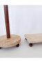 Natural Travertine Wooden Stand Round Presentation Stand (25 cm), Paper Towel Holder (Napkin Holder), Rectangular Presentation Stands (23X12 cm) - 3