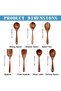 N/N Wooden Non-Stick Kitchen Pan Toolset 7 Pieces Set, 100% Natural Teak Kitchen Utensils Spatula - 2